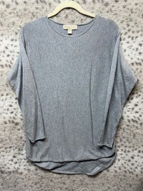 MICHAEL MICHAEL KORS OVERSIZED CREWNECK LONG SLEEVE TOP